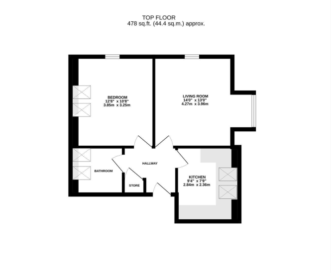Flat 6, Argyll Court,, Sawyers Hall Lane, Essex floorplan