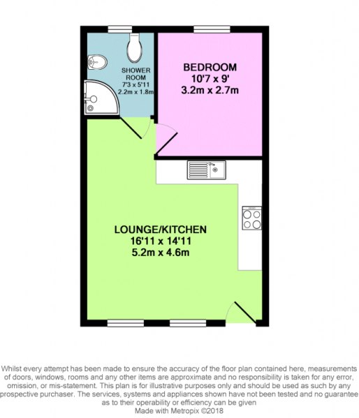 1 Bedrooms Flat to rent in Elms Road, Aldershot GU11