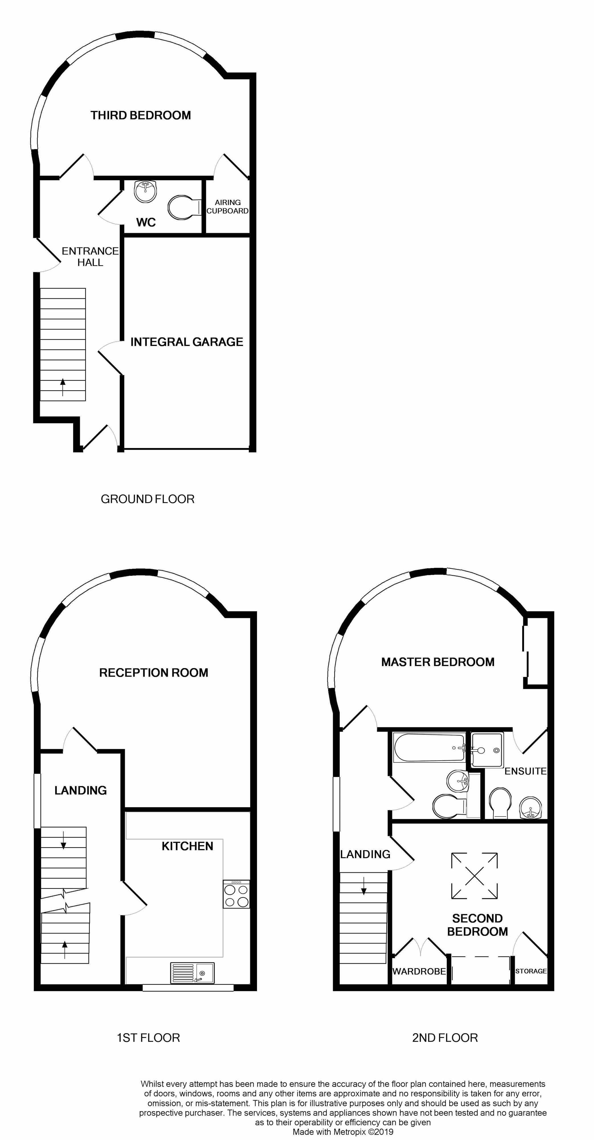 3 Bedrooms  to rent in Amelia Crescent, Worthing BN11