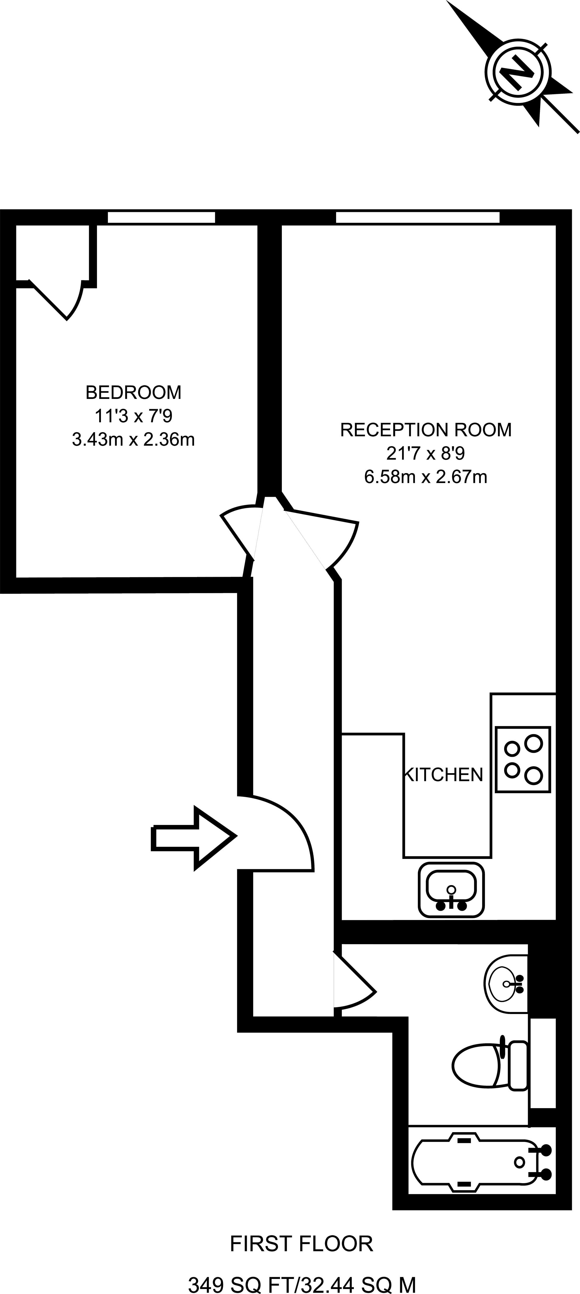 1 Bedrooms Flat to rent in Fonthill Road, Finsbury Park, London N4