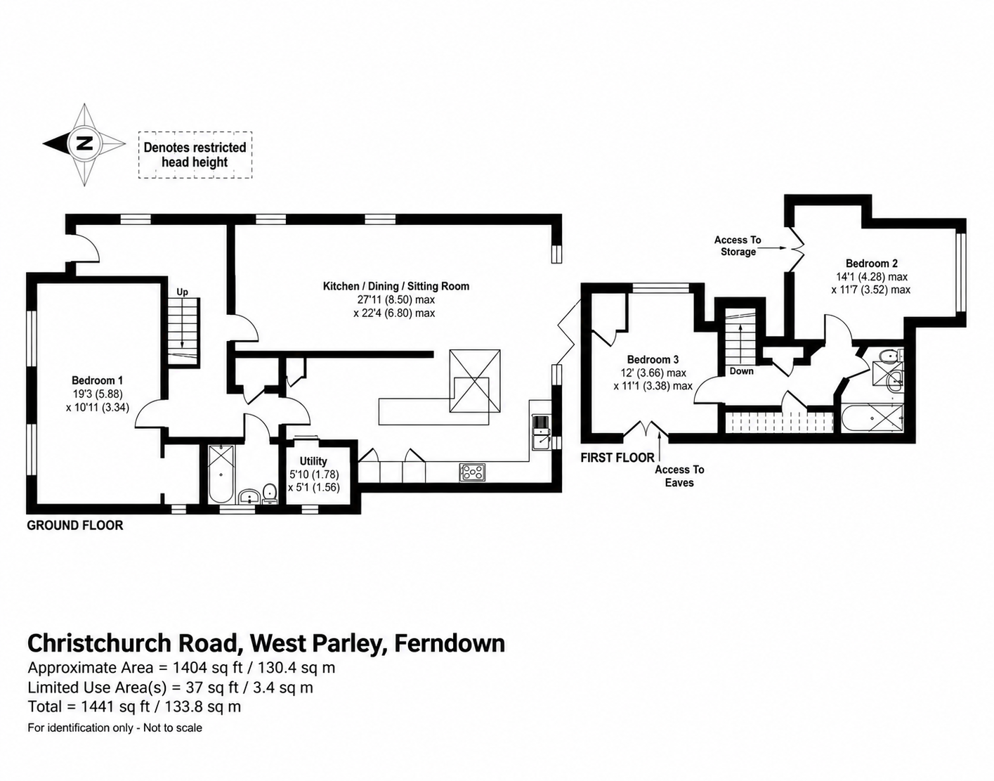 340, Christchurch Road, West Parley floorplan