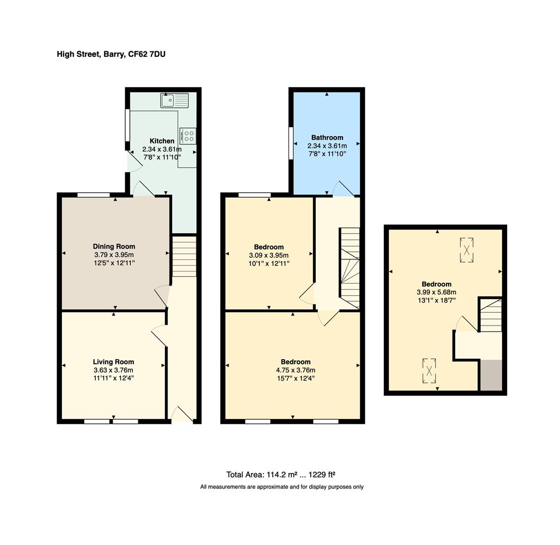 58, High Street, Barry floorplan