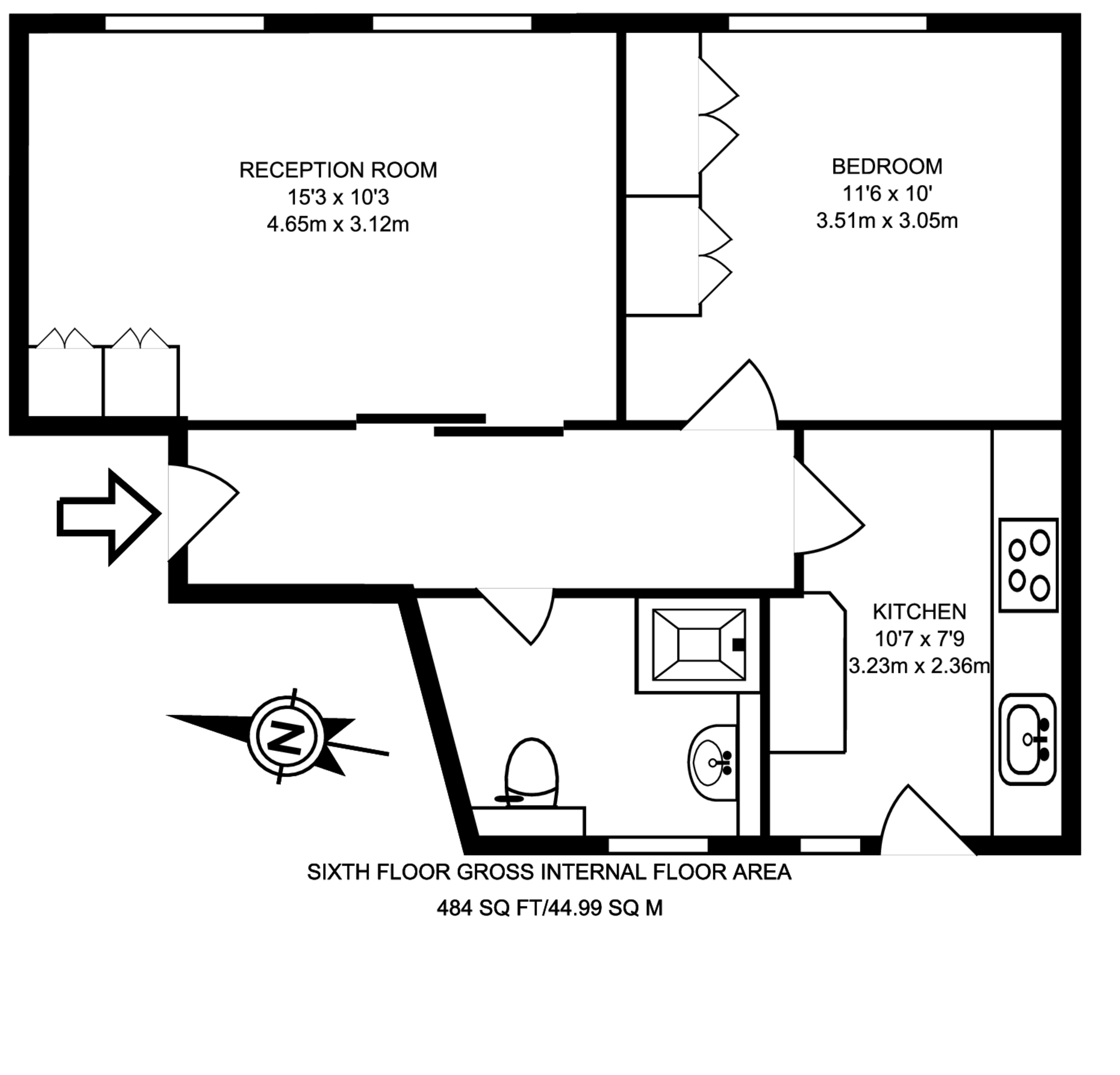 Hatherley Grove, Westbourne Grove floorplan