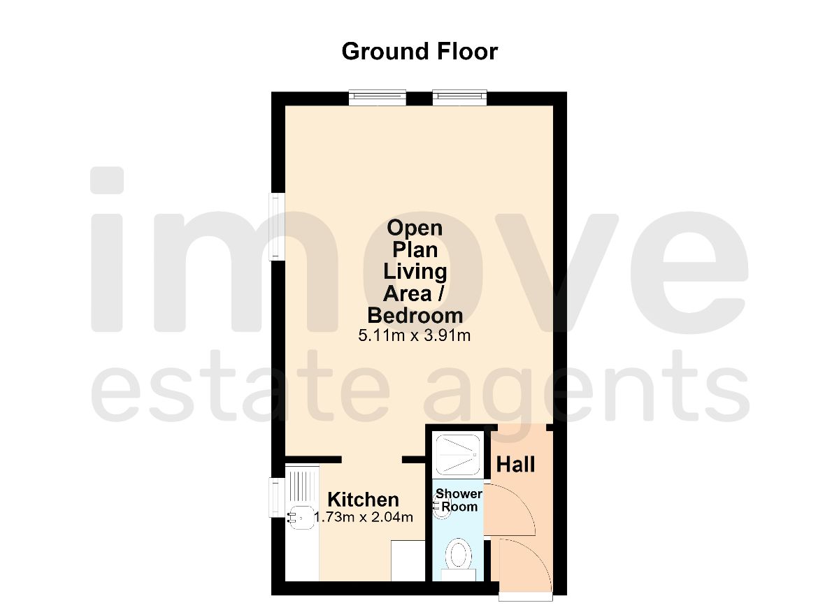 Flat 1, Beachcomber, Paignton floorplan