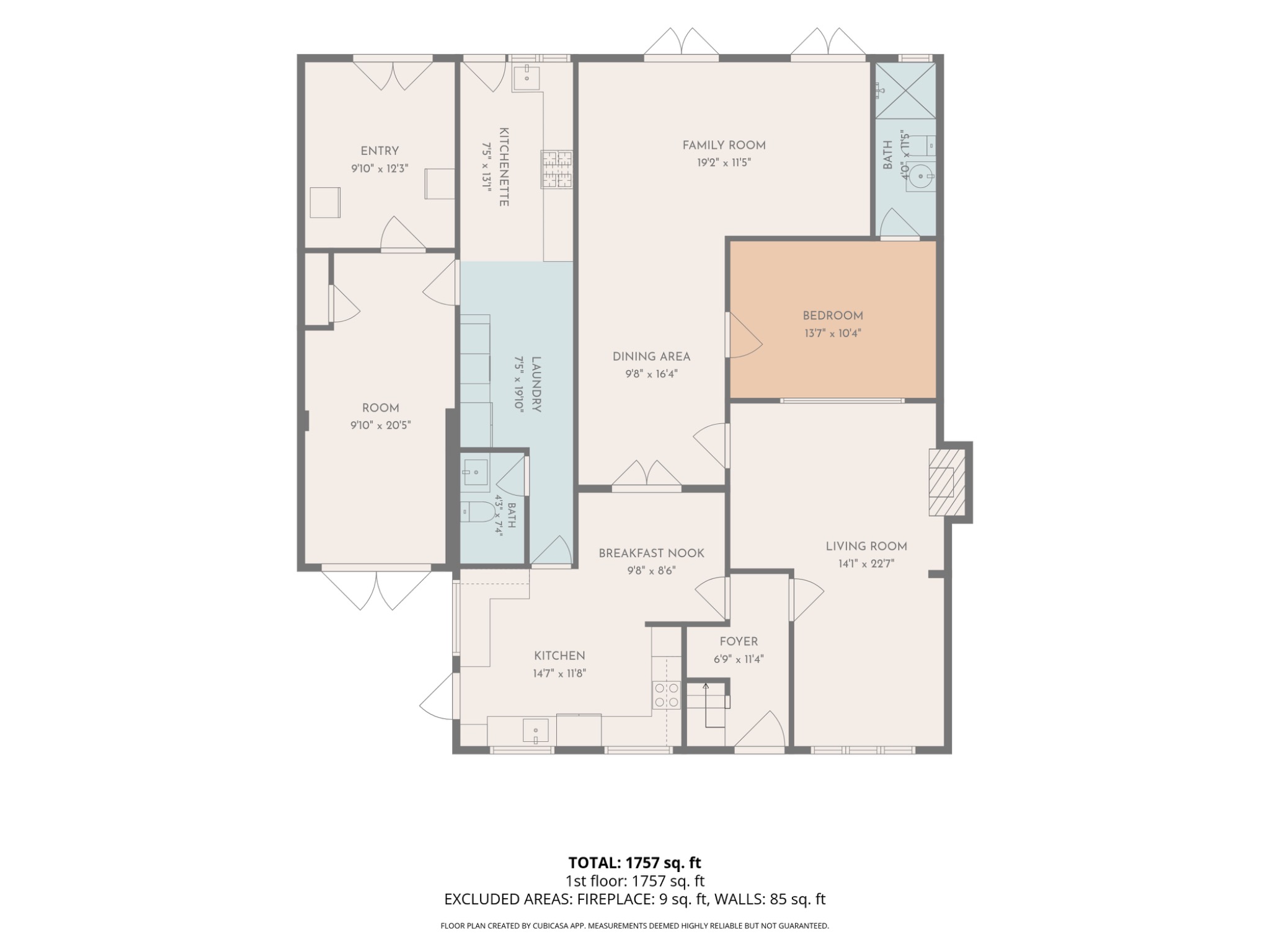 14, Bell Road, Walsall floorplan
