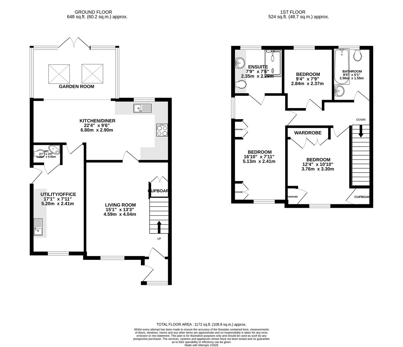 37, Blackfriars Court, Brecon floorplan