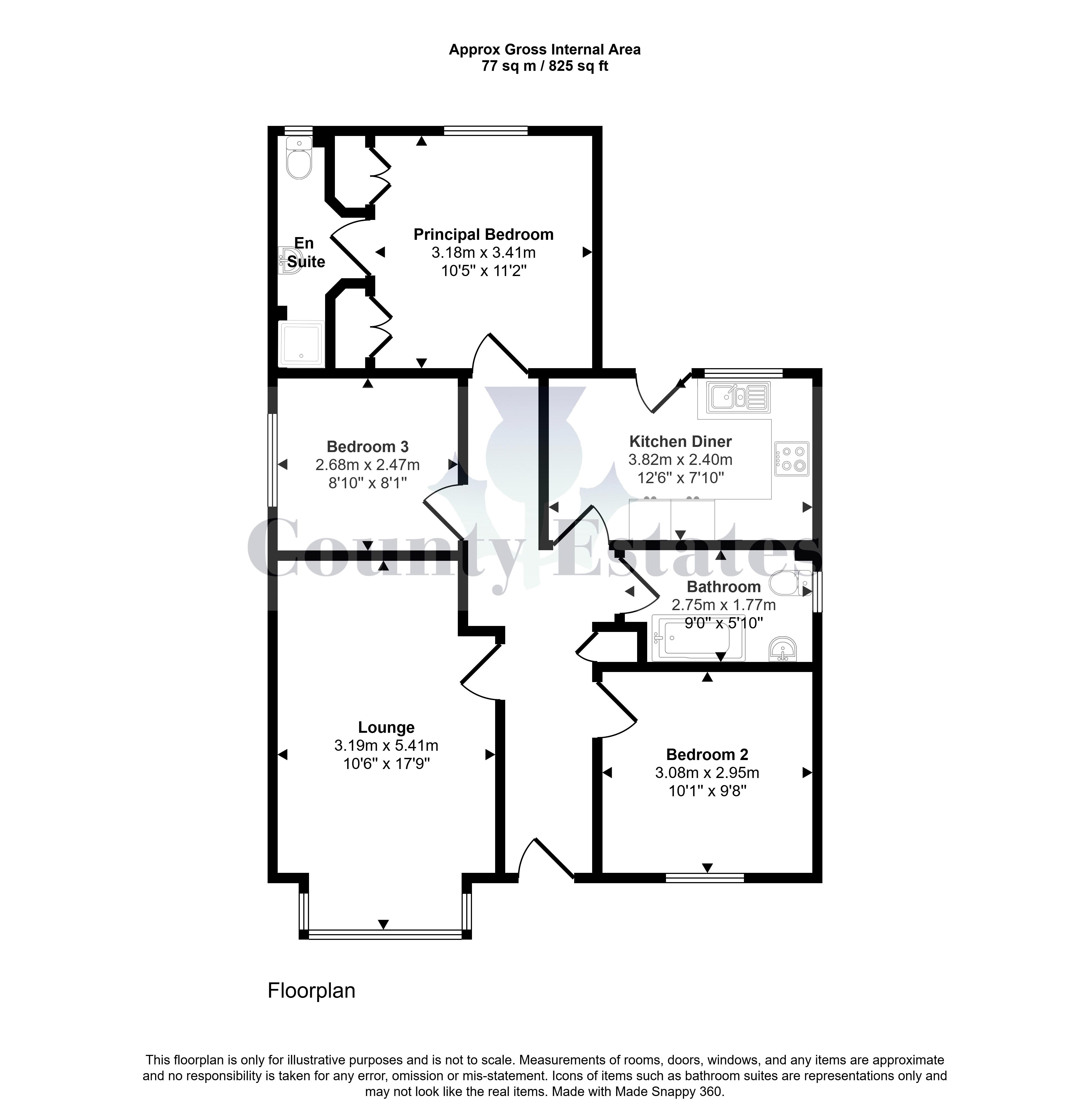 23, Laird's Drive, Clackmannan floorplan