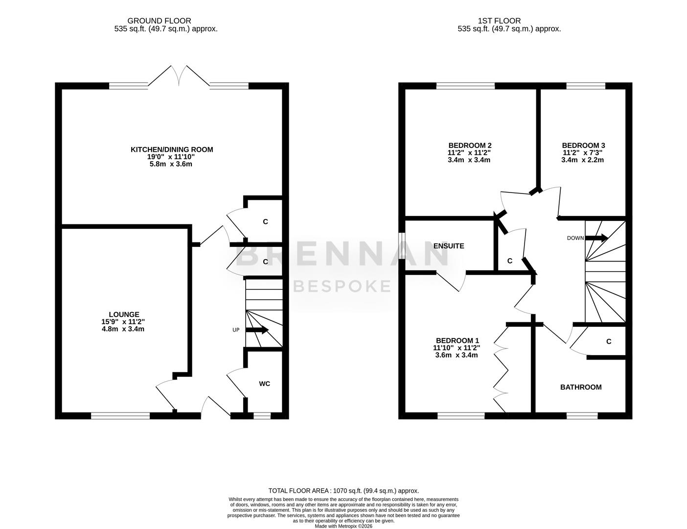 24, Dale Crescent, Kettering floorplan