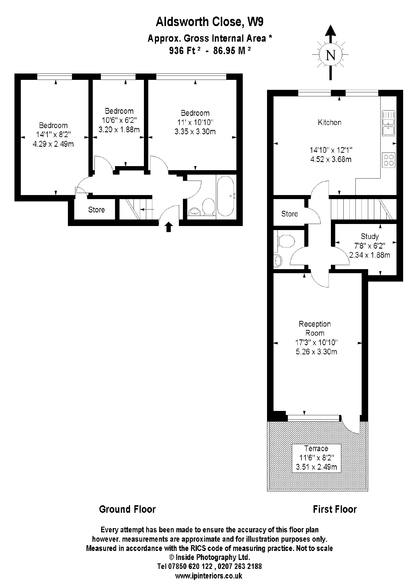 3 Bedrooms Flat to rent in Aldsworth Close, London W9