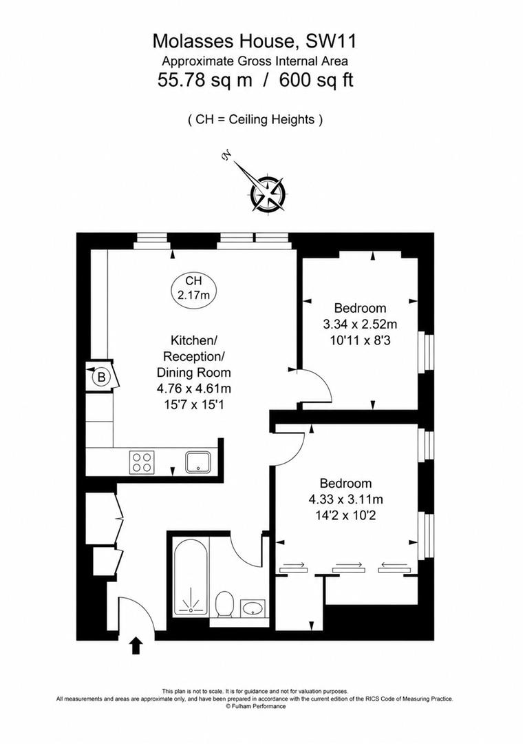 Flat 43, Molasses House, Clove Hitch Quay, London floorplan