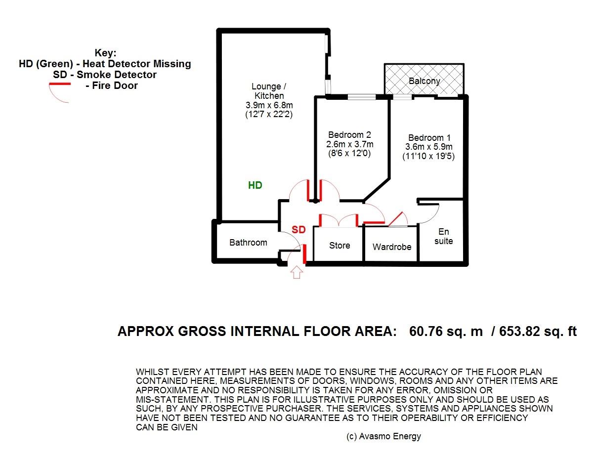108 Napier House, Bromyard Avenue, London floorplan