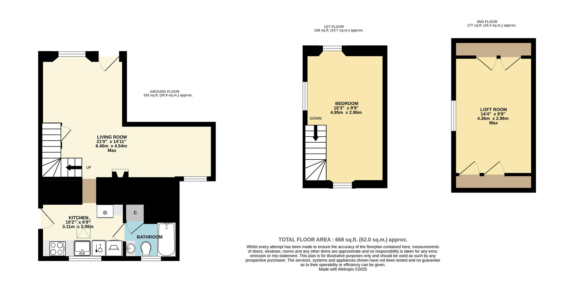 Hall Walk Cottage, Bodinnick, Nr Fowey floorplan