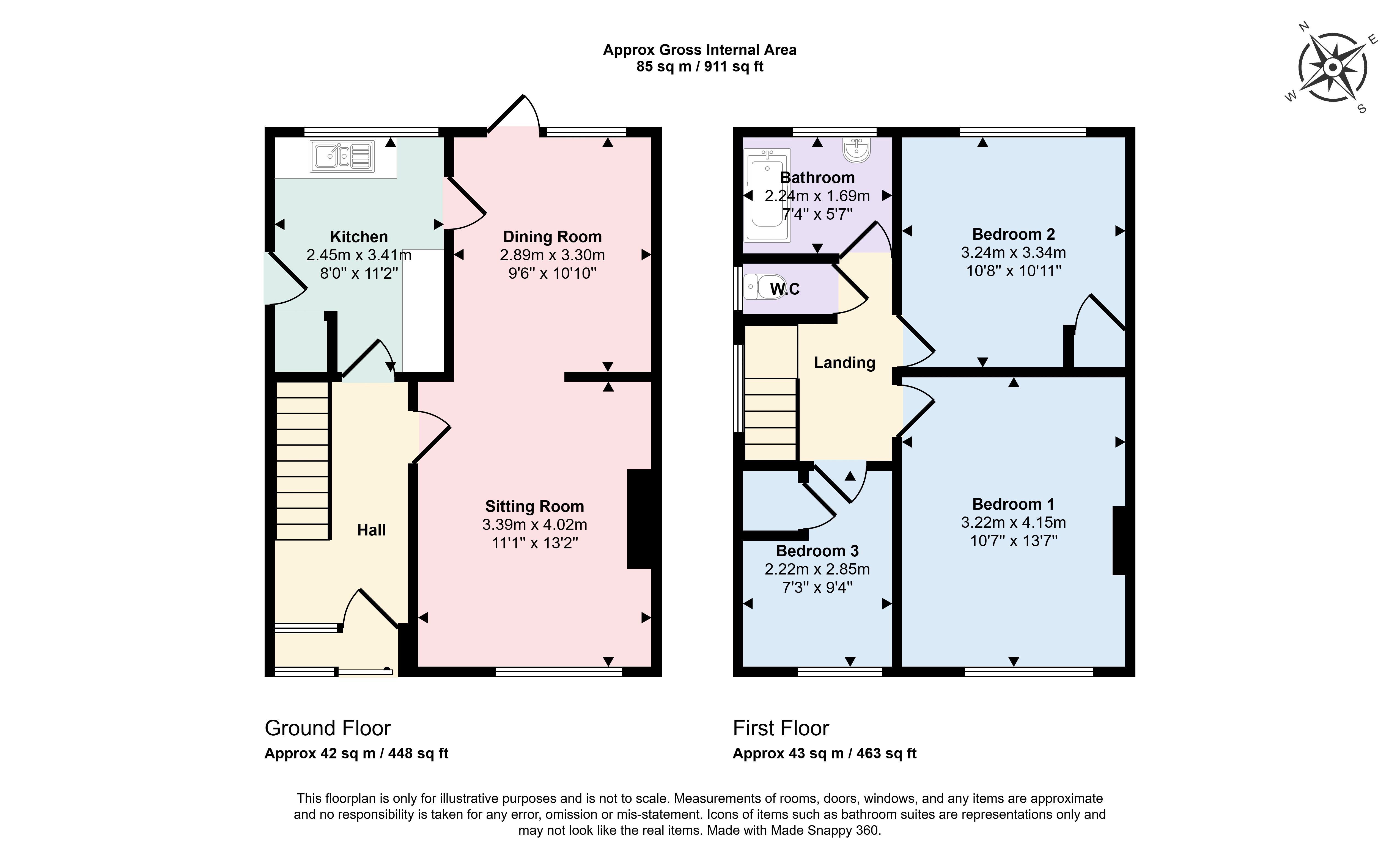 3, Penn Gardens, Bath floorplan