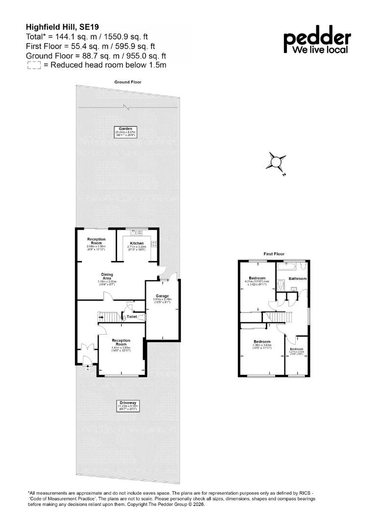 43, Highfield Hill, London floorplan