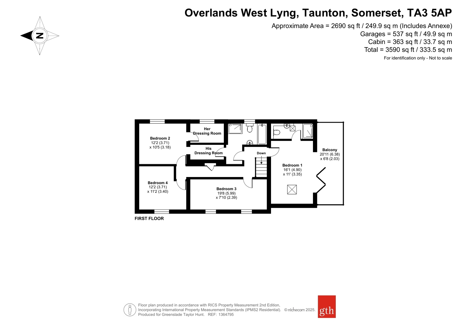Overlands,, West Lyng, Somerset floorplan