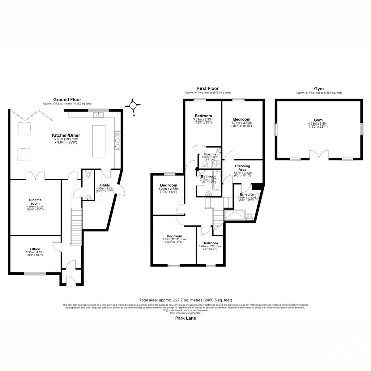 2a, Park Lane, Bishop's Stortford floorplan