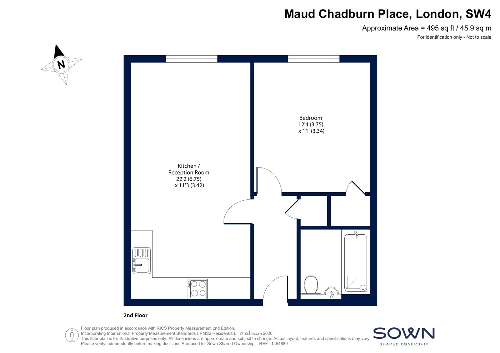 Flat 20, 2 Maud Chadburn Place, London floorplan