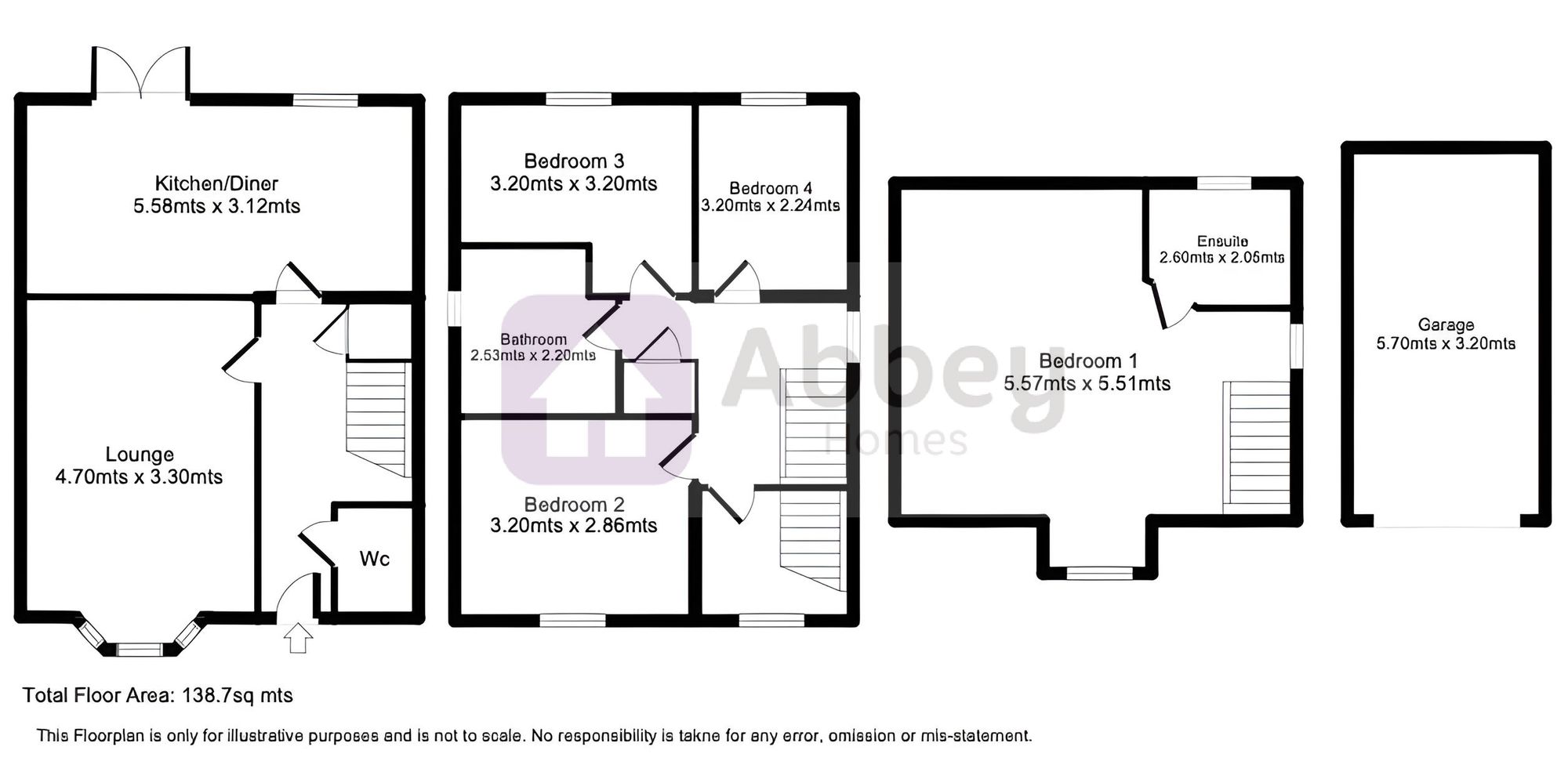 2 Earn Drive, Leicester floorplan