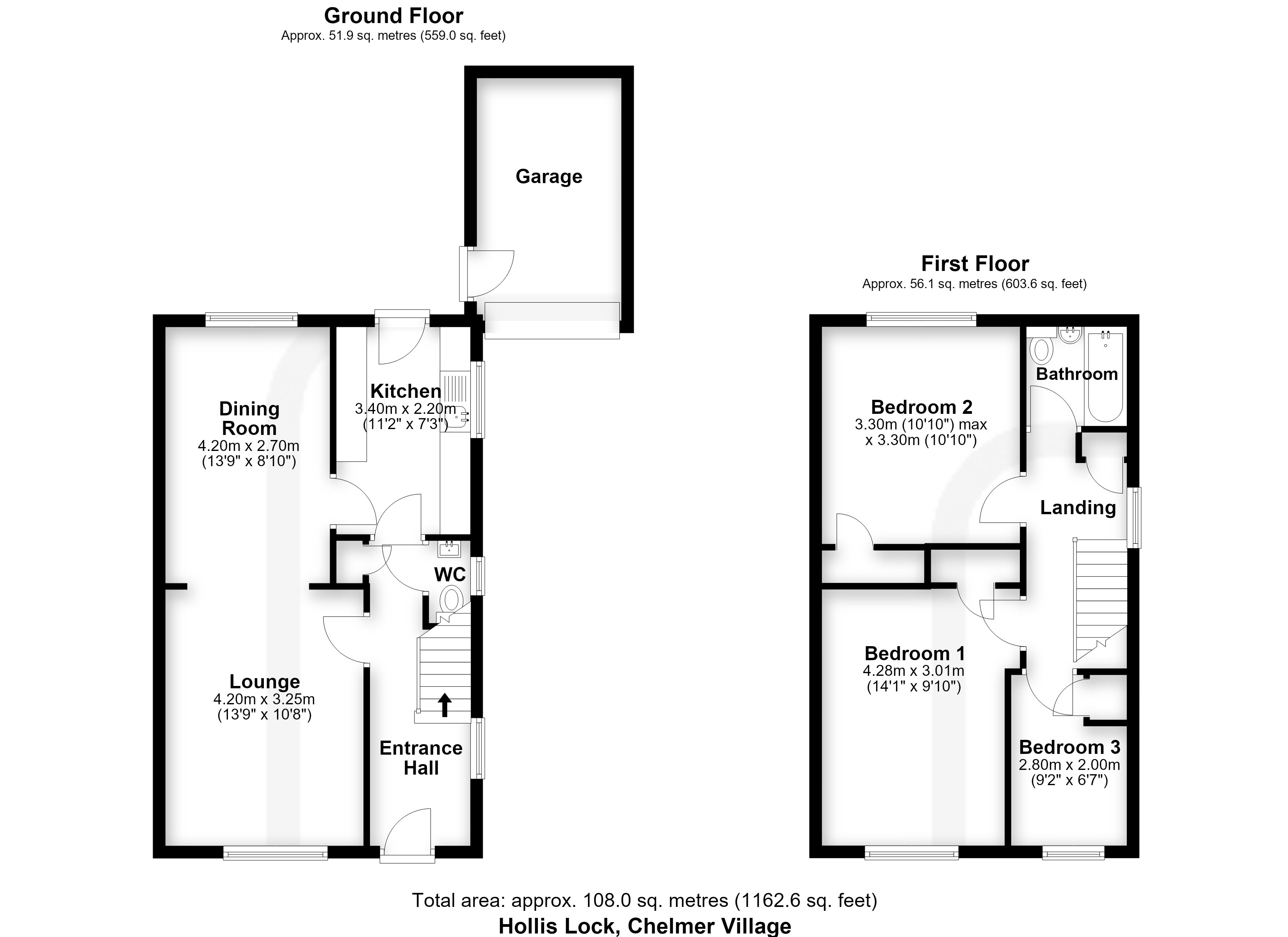 9, Hollis Lock, Chelmsford floorplan