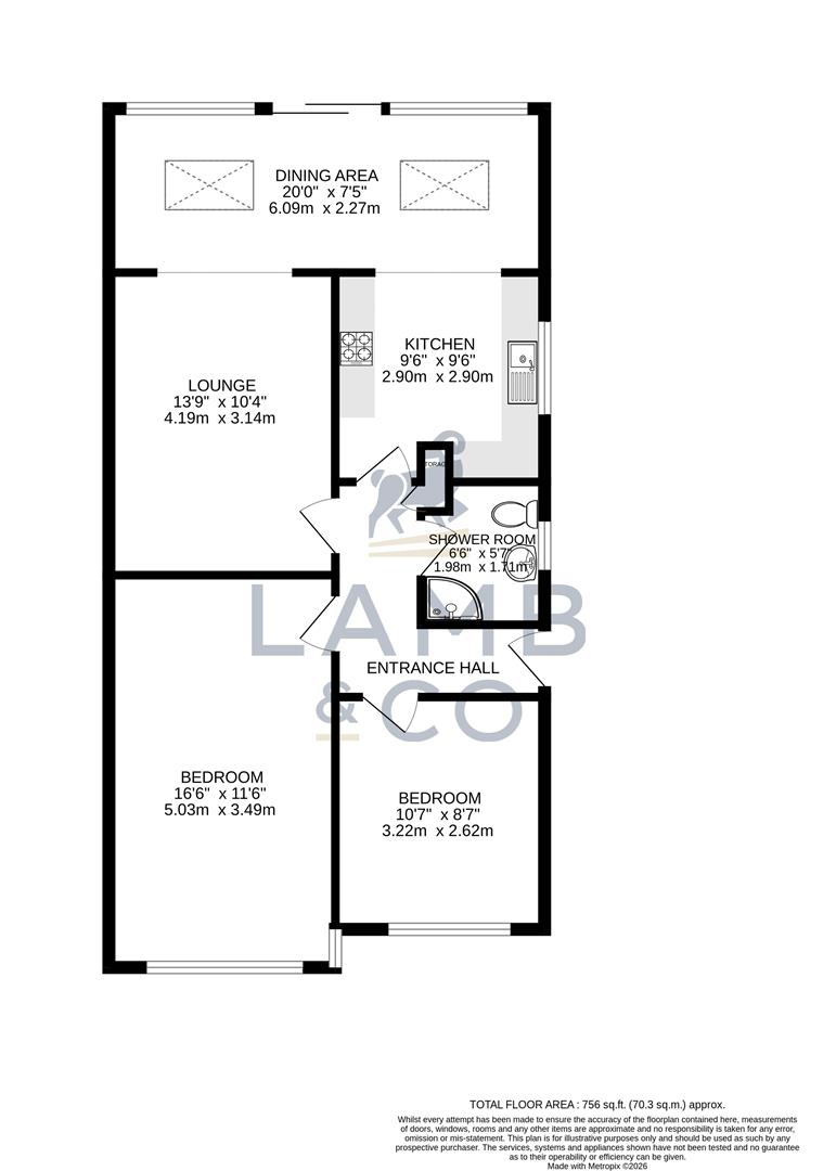 4, Bertram Avenue, Little Clacton floorplan