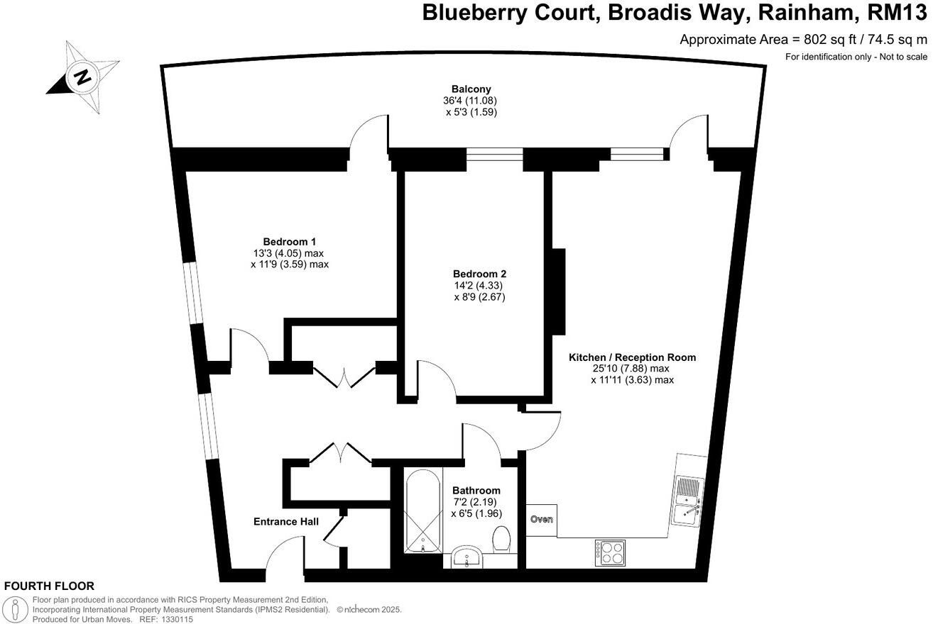 53 Blueberry Court, Broadis Way, Rainham floorplan