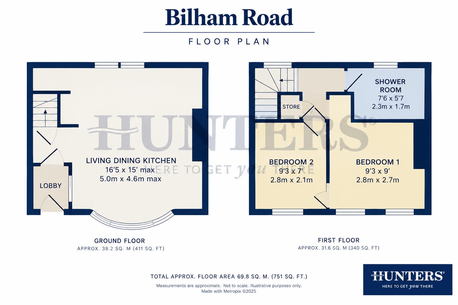 41, Bilham Road, Huddersfield floorplan