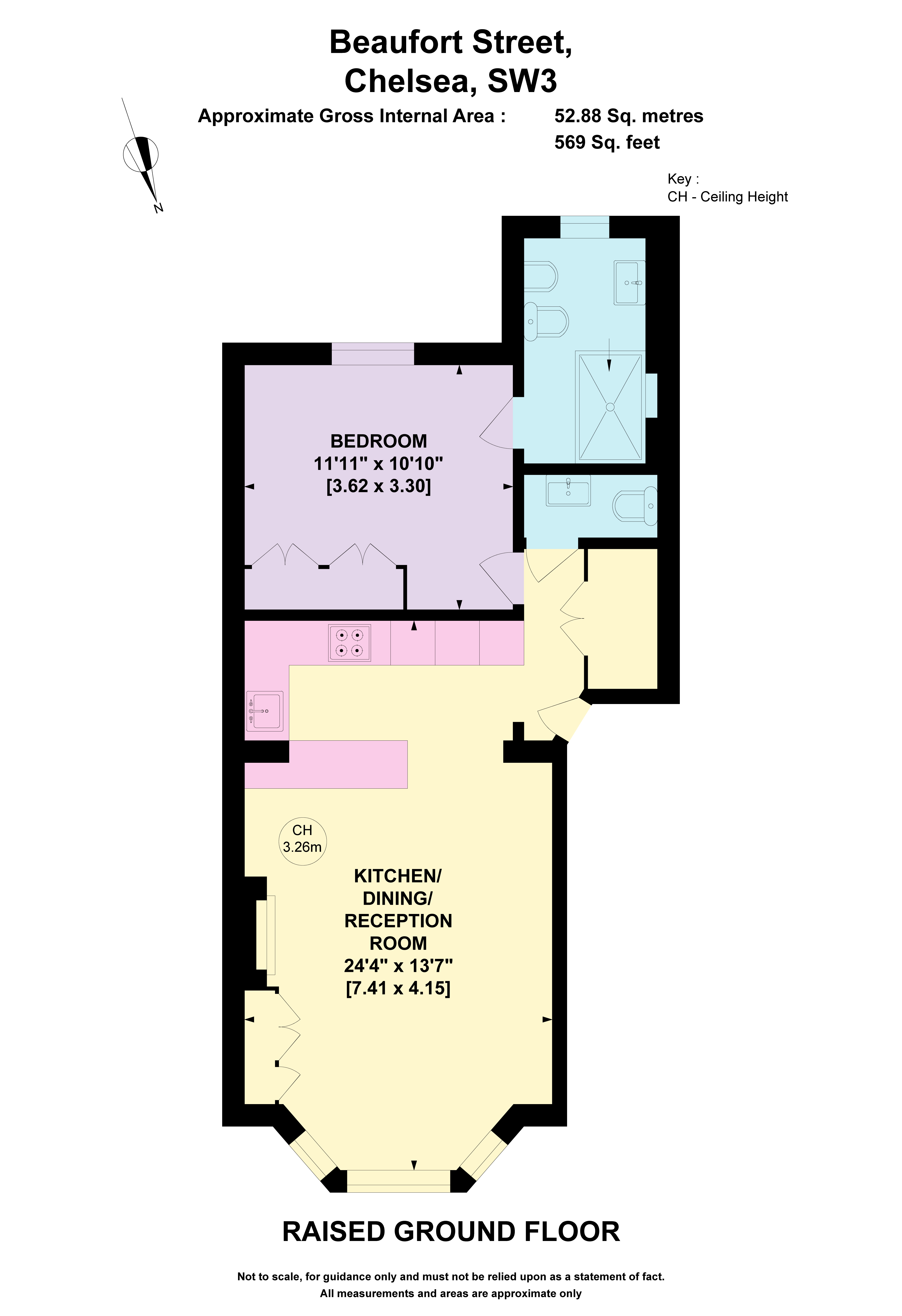 147, Beaufort Street, London floorplan