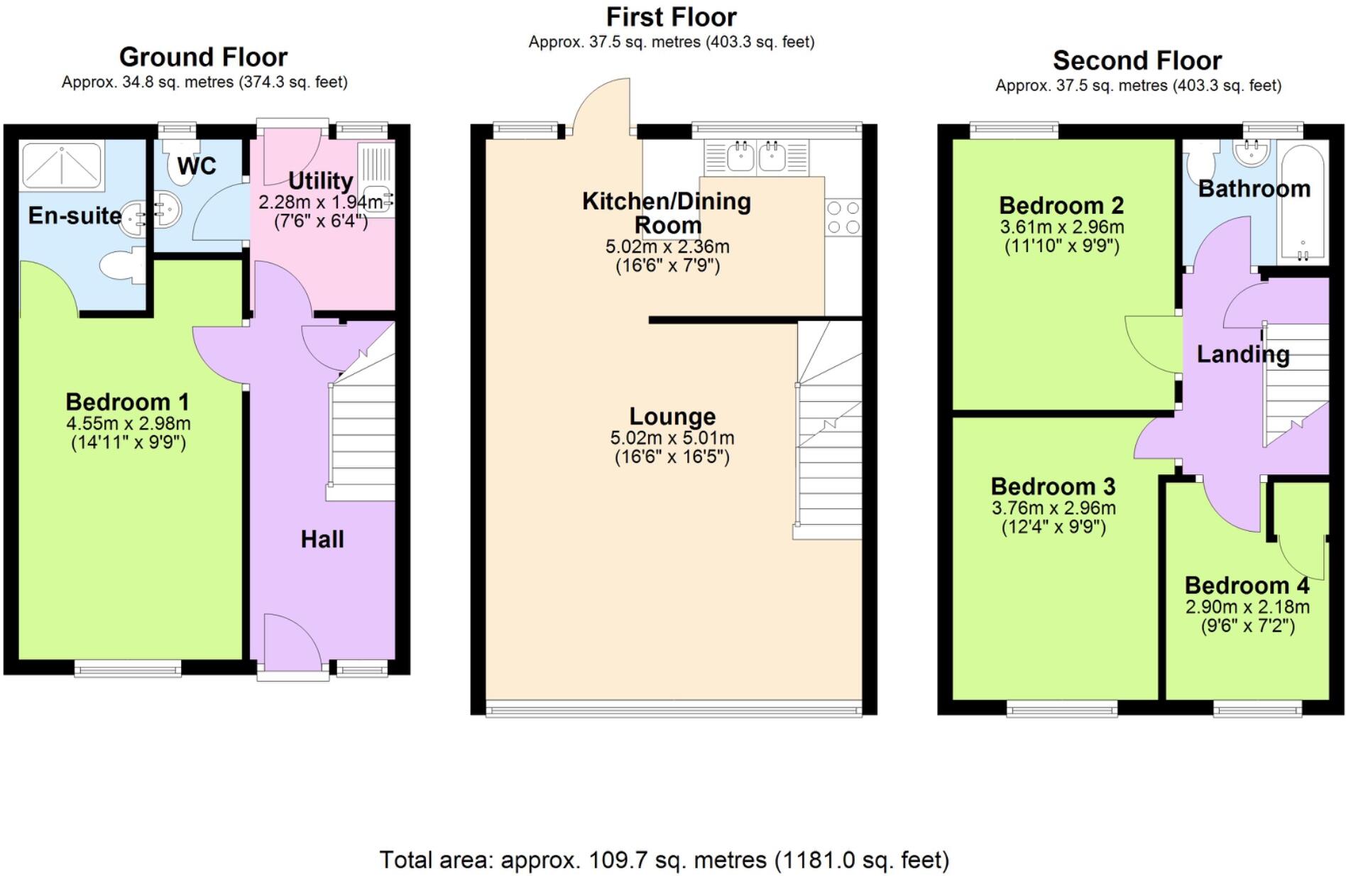 16, Elm Road, Bishops Stortford floorplan