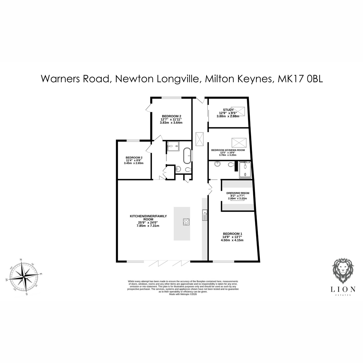 17, Warners Road, Milton Keynes floorplan