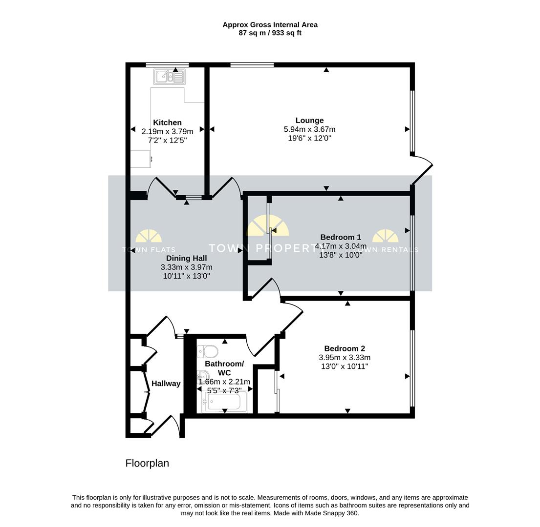 11, The Lawns, Hoo Gardens, Eastbourne floorplan