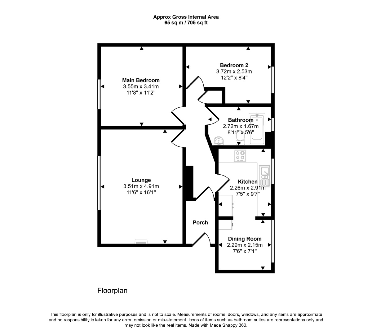 24 Ambergate Close, Newcastle upon Tyne floorplan