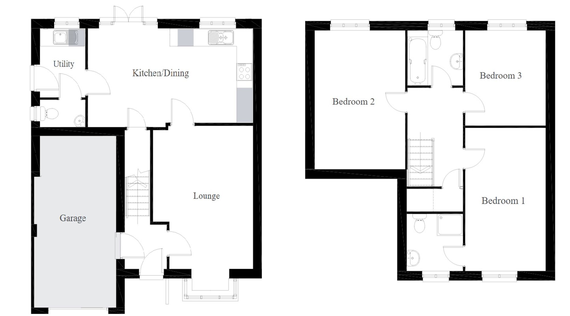 Plot 30 Llanmoor Homes Site Tondu, Bridgend floorplan