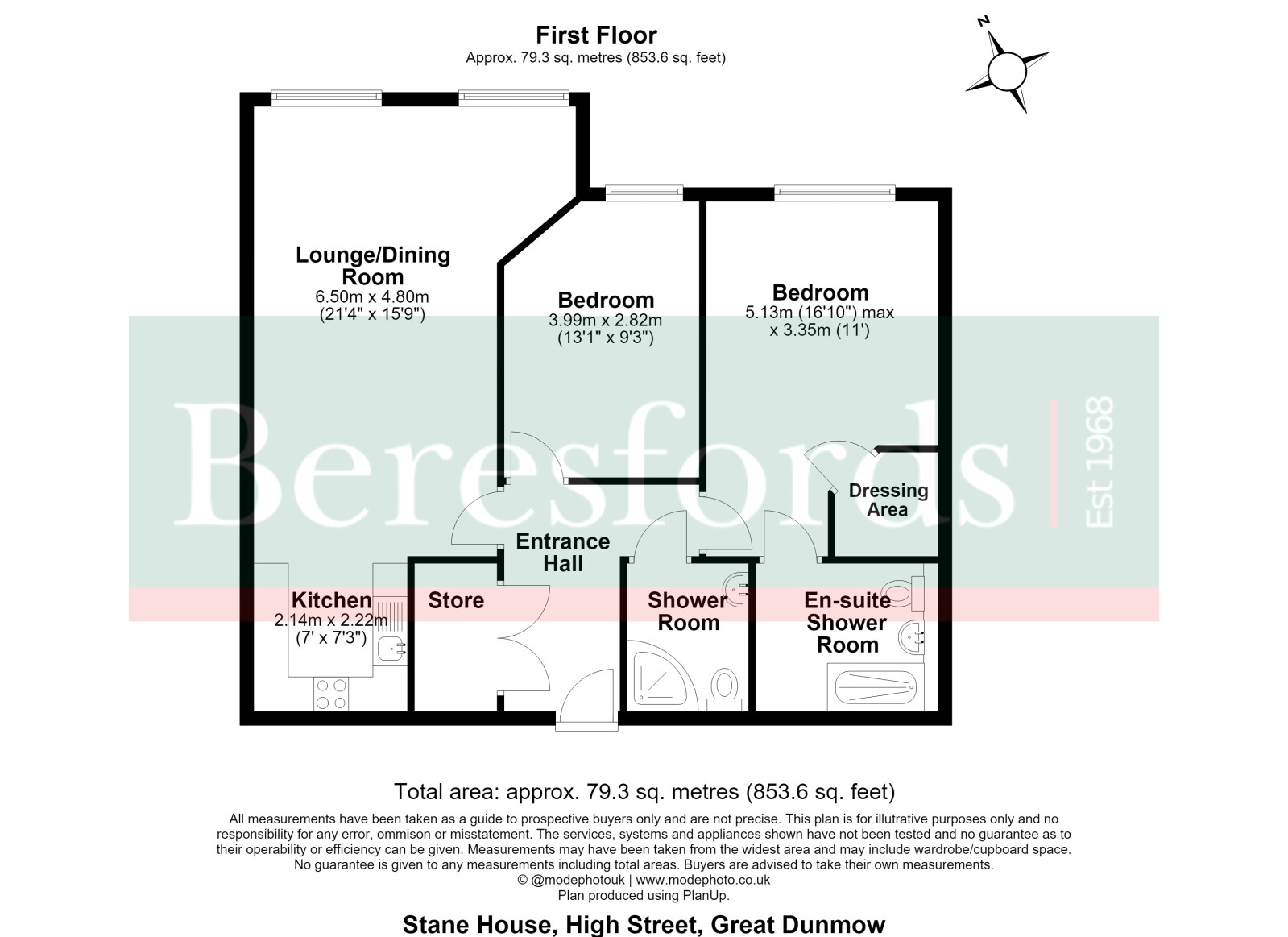 Flat 15, Stane House, 77, High Street, Essex floorplan