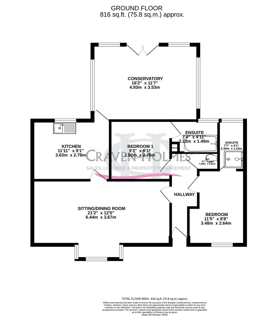 2, Riverside Gardens, Langthorpe, York floorplan