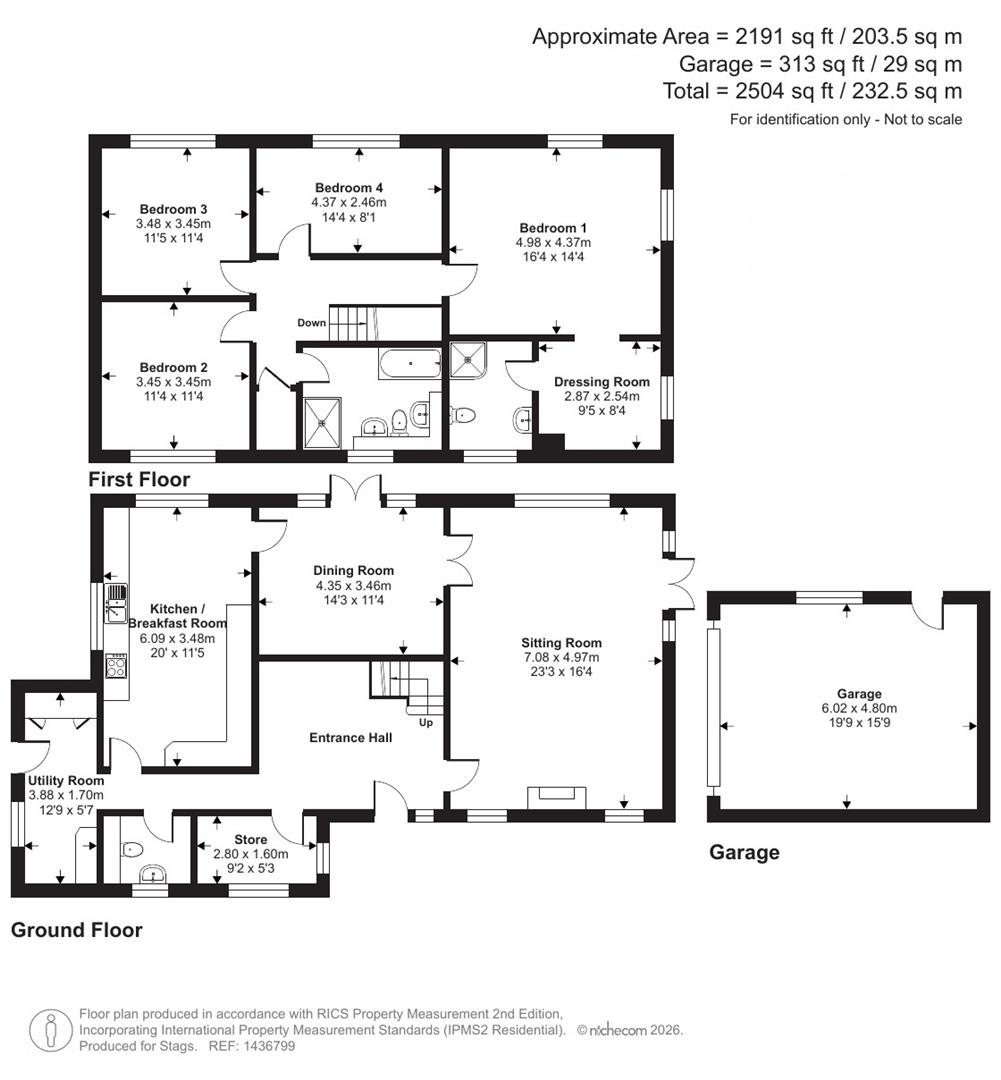 Pear Tree House, 2 The Paddocks, Tiverton floorplan