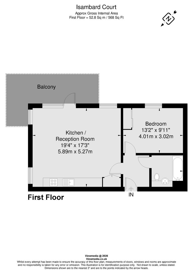 Flat 80, Isambard Court, Paddlers Avenue, Brentford floorplan
