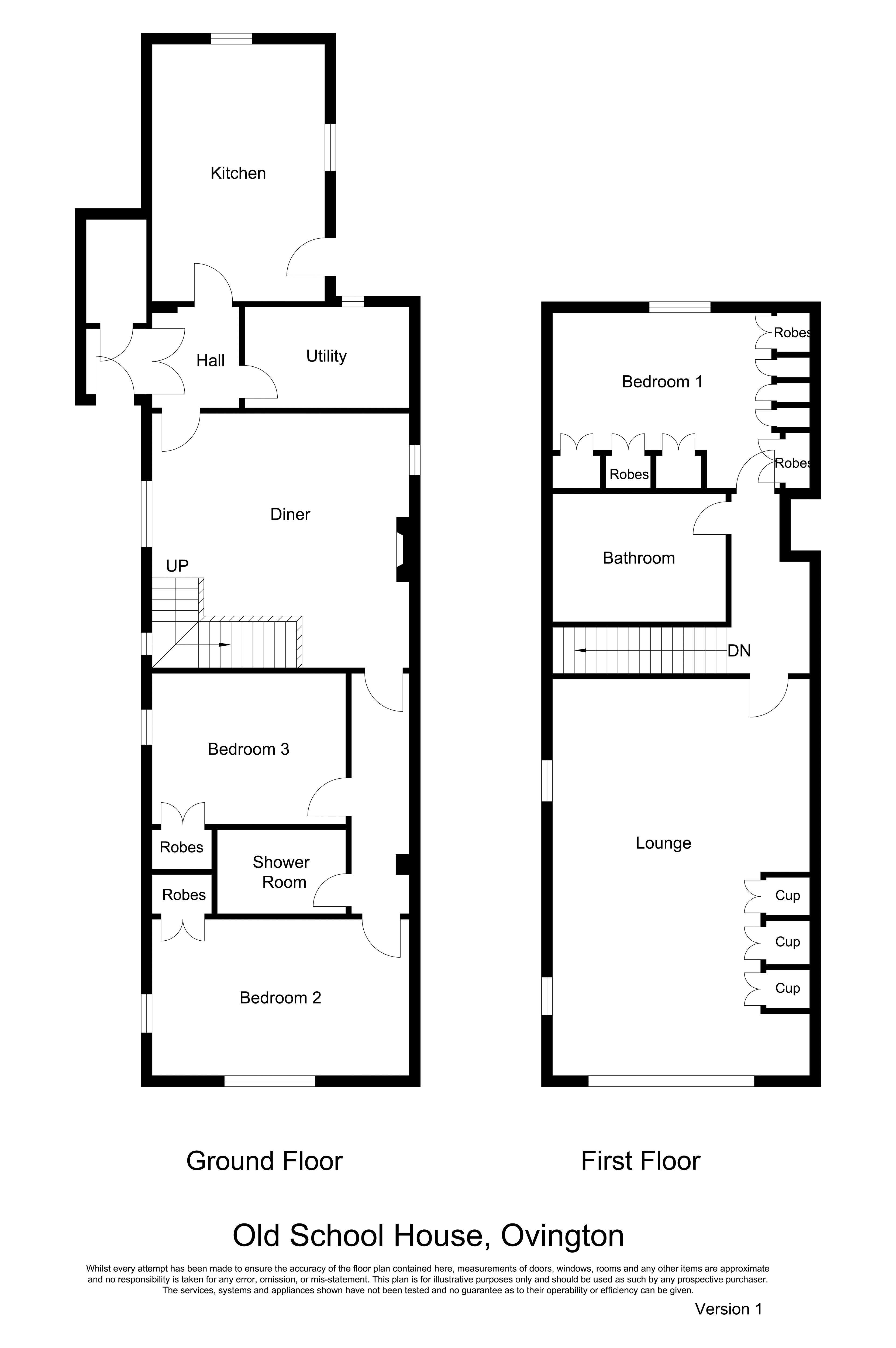 The Old School House, Jubilee Road, Prudhoe floorplan