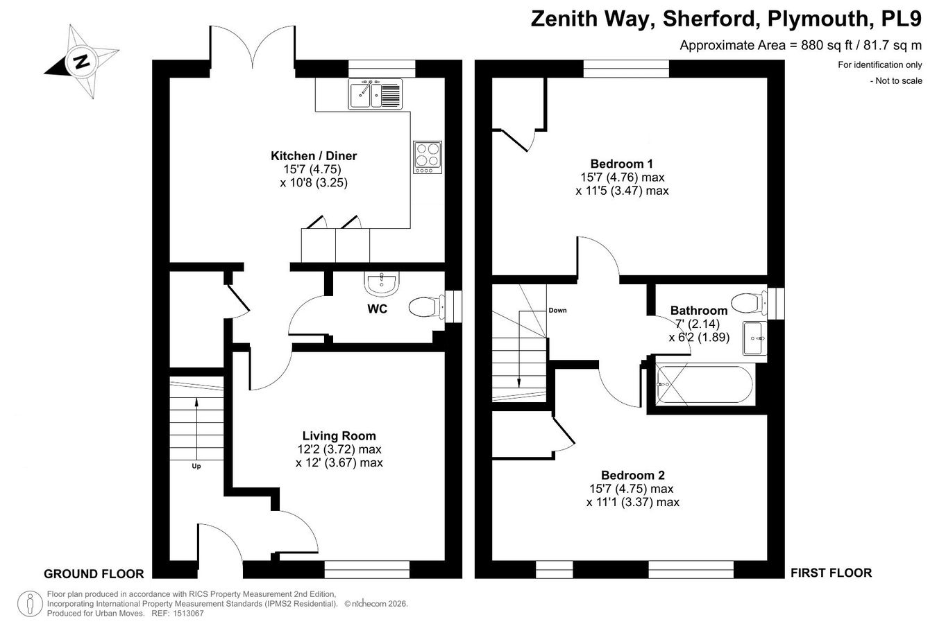 2, Zenith Way, Plymouth floorplan