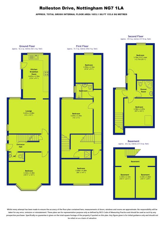 6 Bedrooms Semi-detached house to rent in Rolleston Drive, Lenton, Nottingham NG7