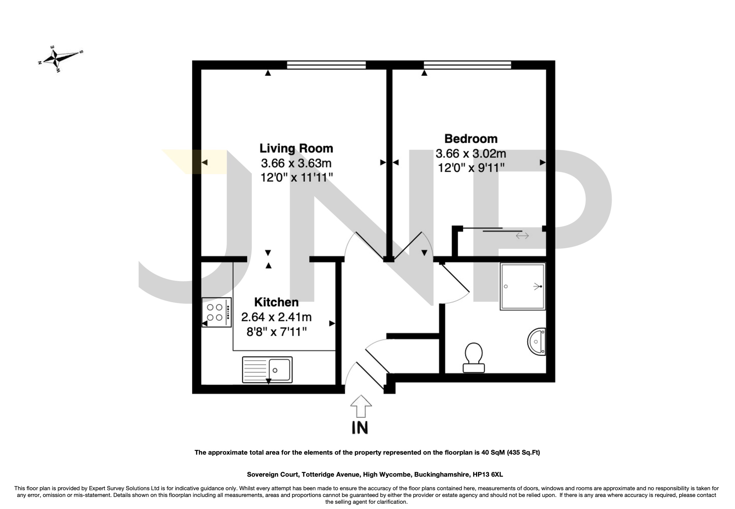 Flat 22, Sovereign Court,, Totteridge Avenue, High Wycombe floorplan