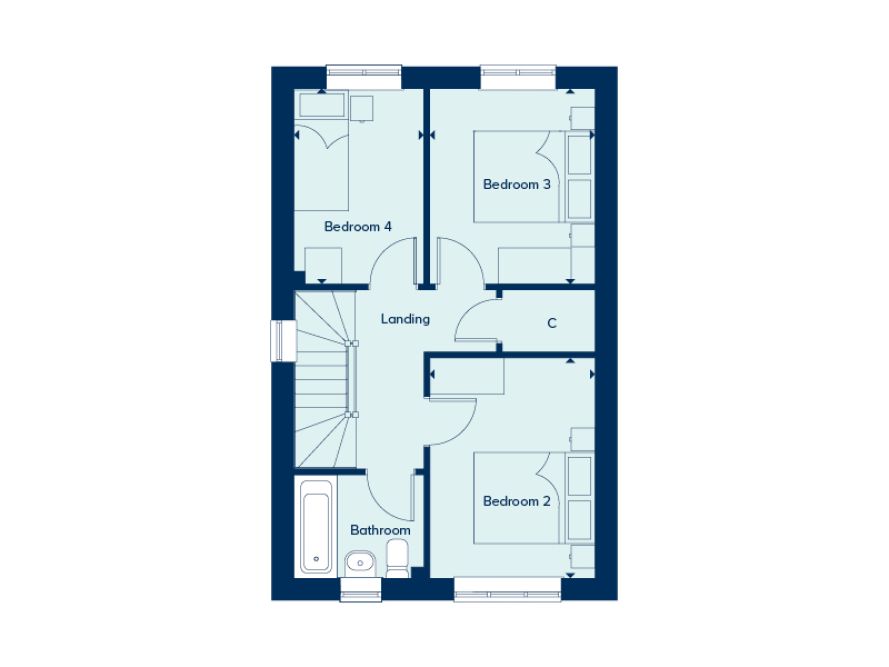 99, Budding Close, Fareham floorplan