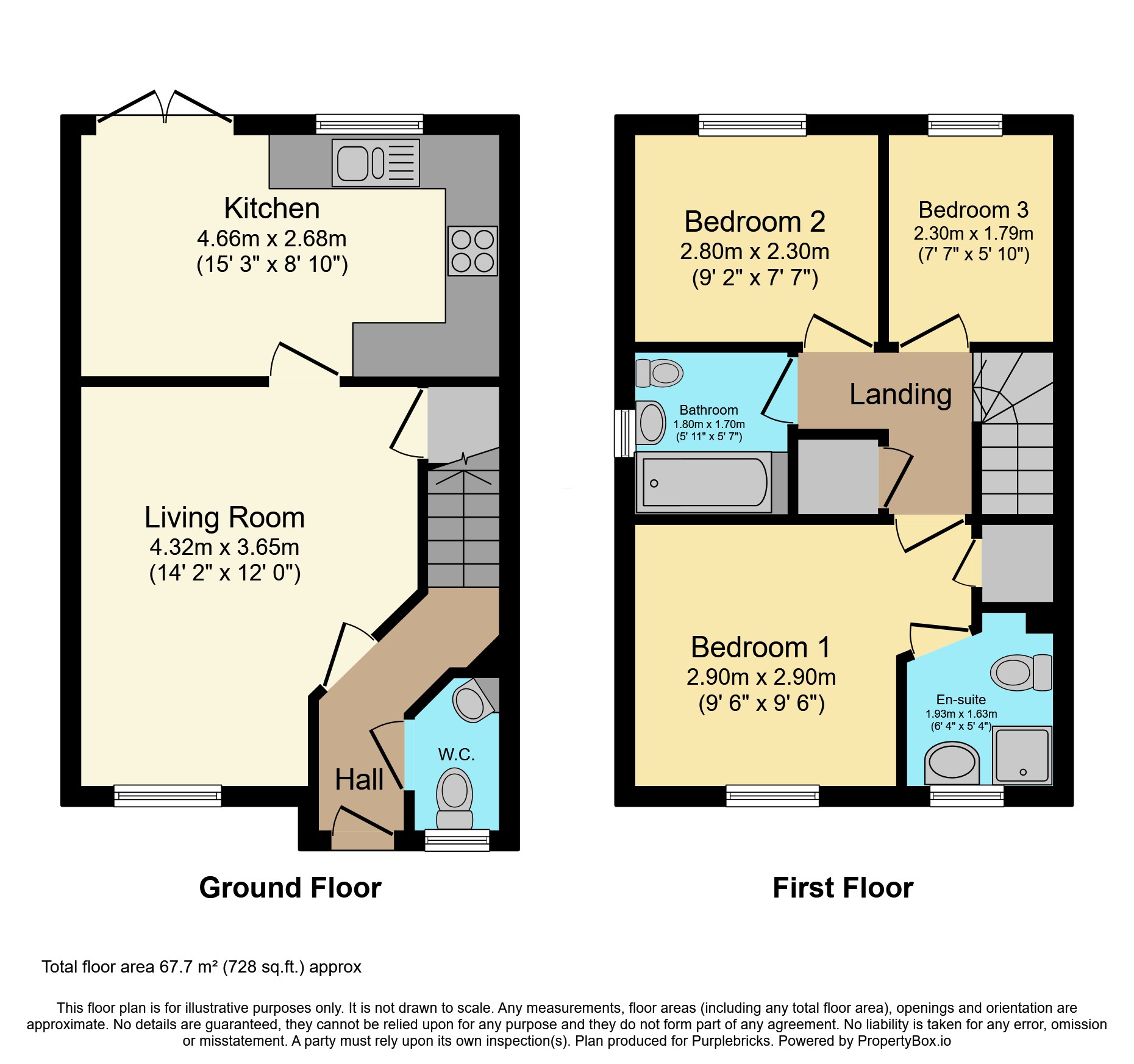 23, Lewis Crescent, Hucknall , Nottingham floorplan