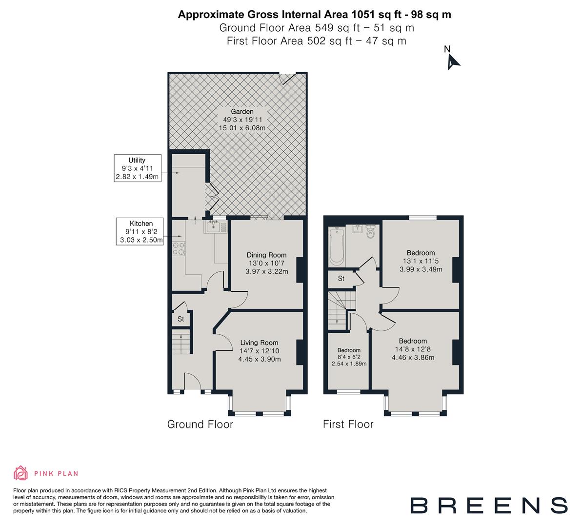 119, Gordon Road, London floorplan
