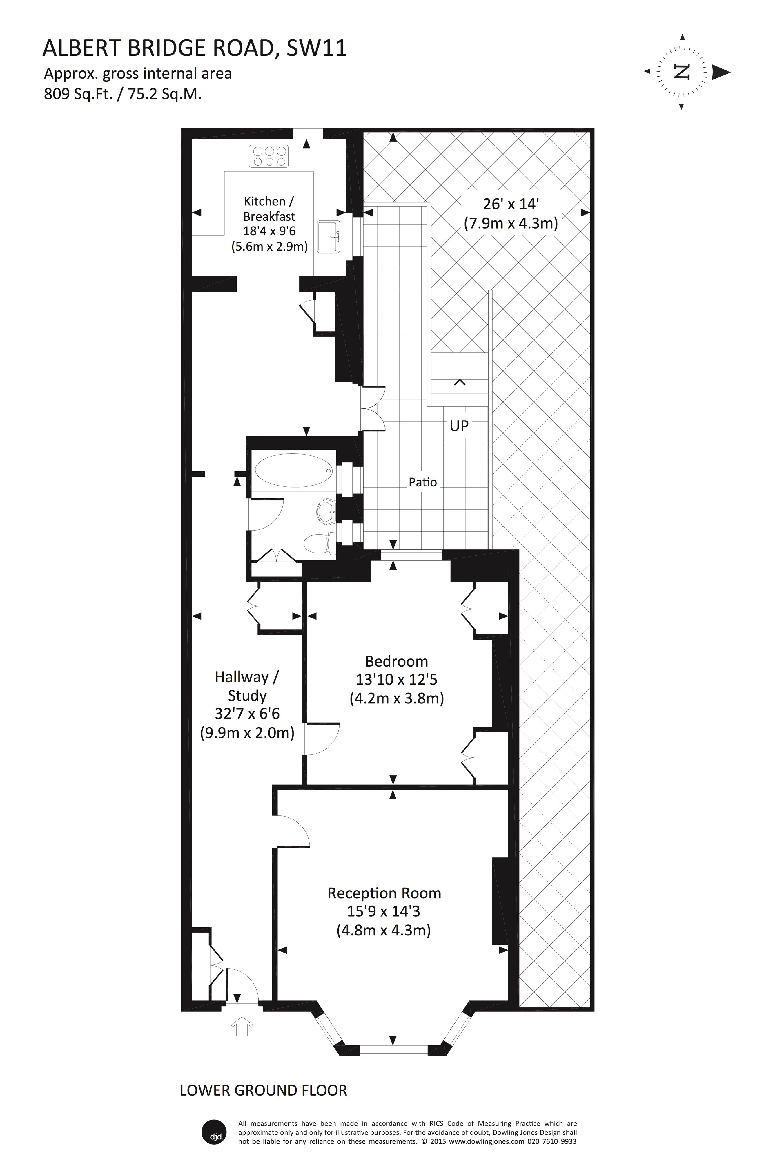 1 Bedrooms Flat to rent in Albert Bridge Road, Battersea SW11