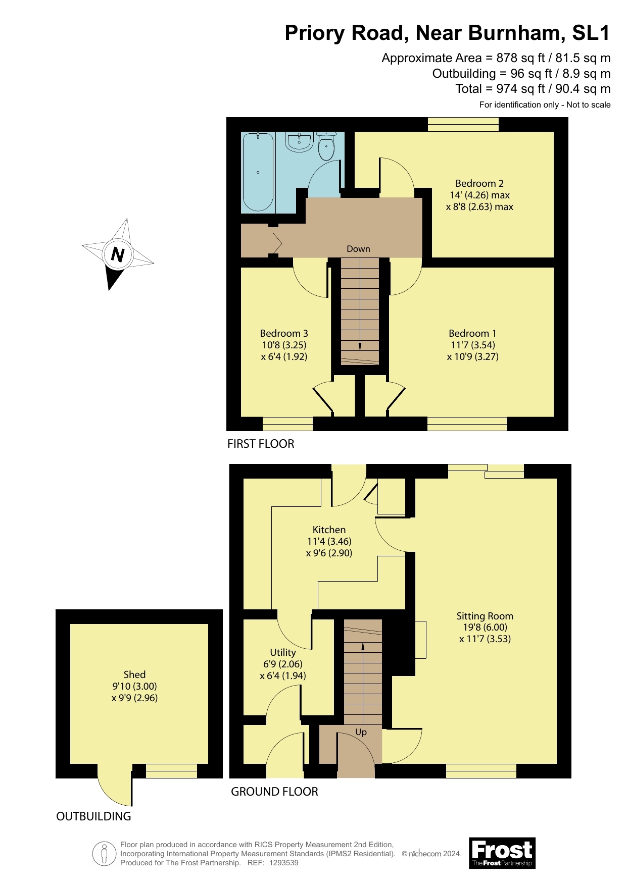 Priory Road, Near Burnham, Berkshire, SL1 floorplan