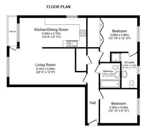 Apartment 707, 51, Whitworth Street West, Manchester floorplan