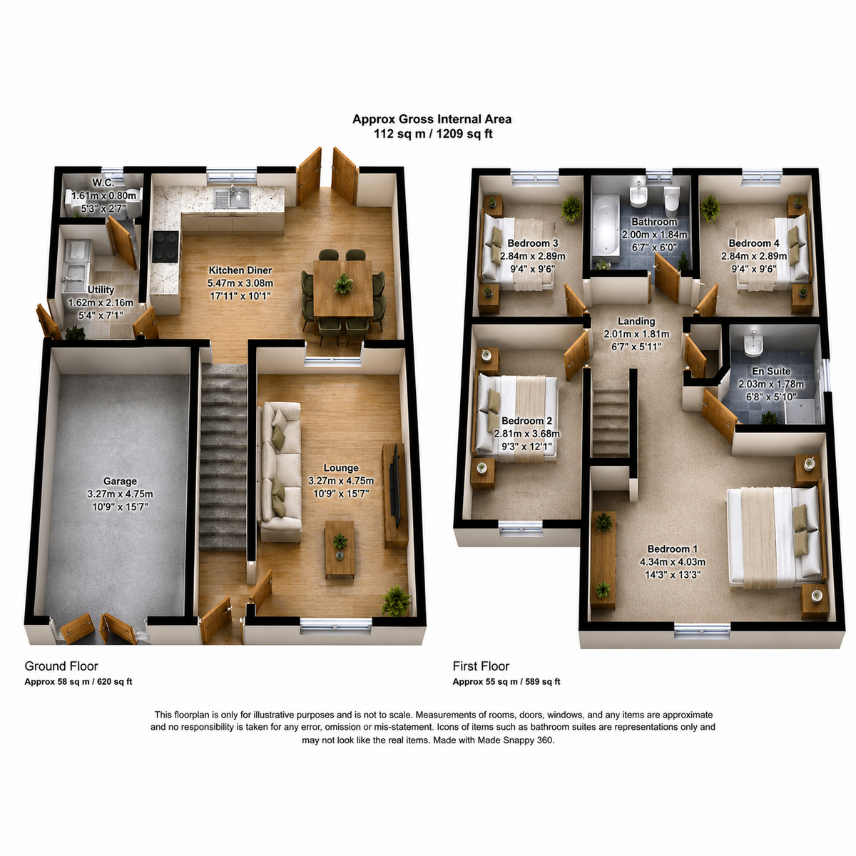 344, Church Road, Cardiff floorplan