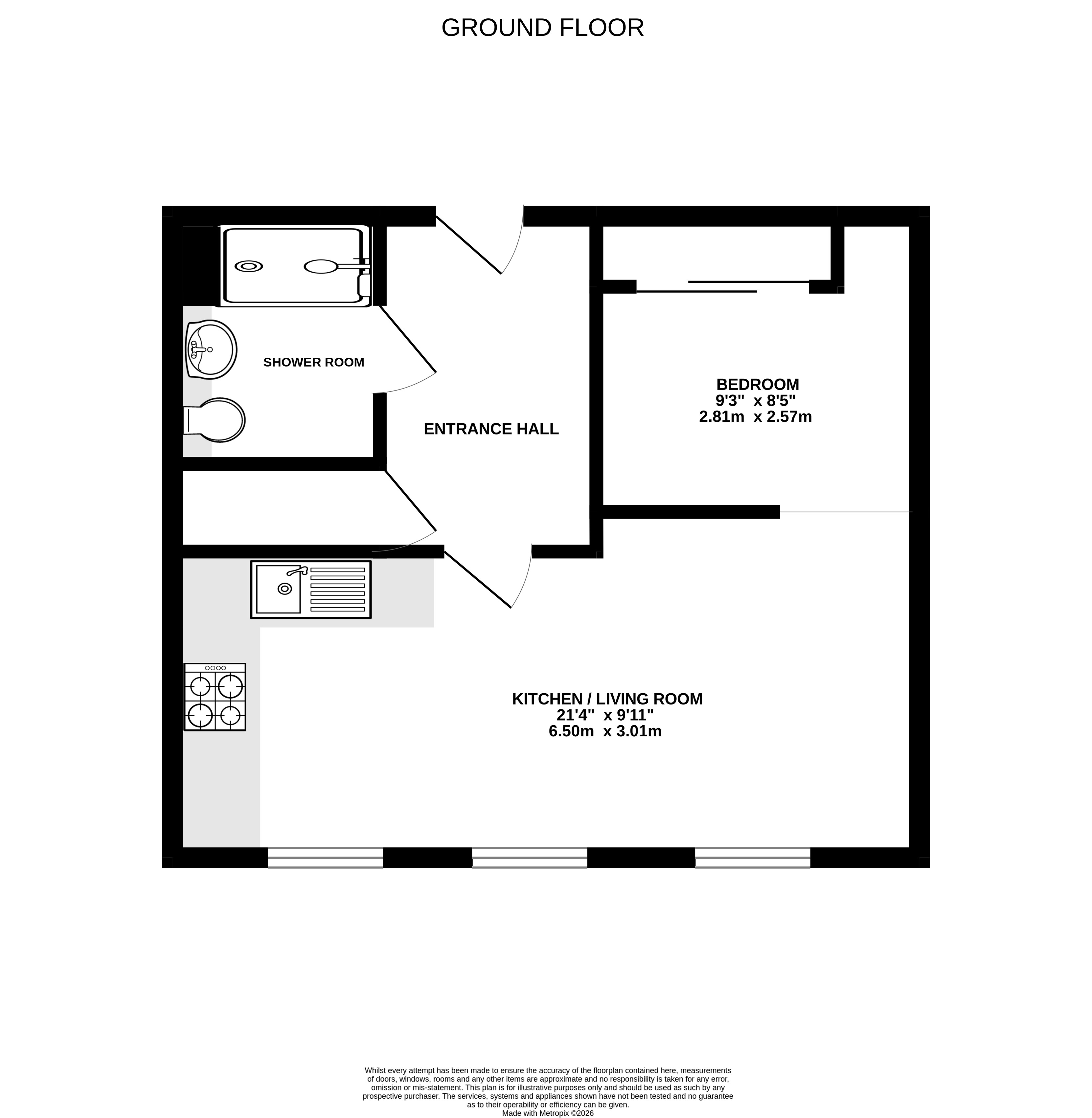 5,, Bridge House, Fleet floorplan