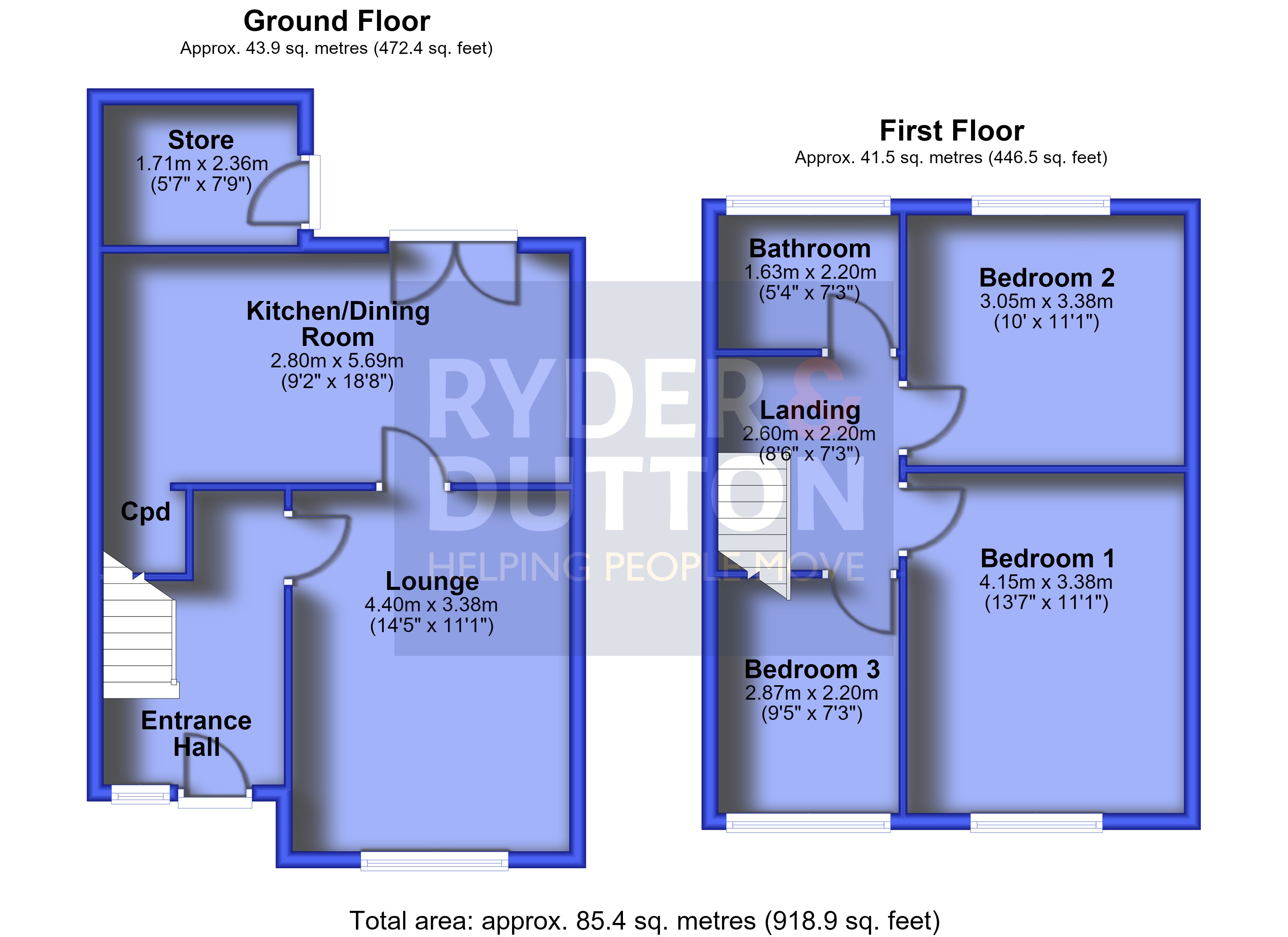 Duchess Street, Oldham floorplan