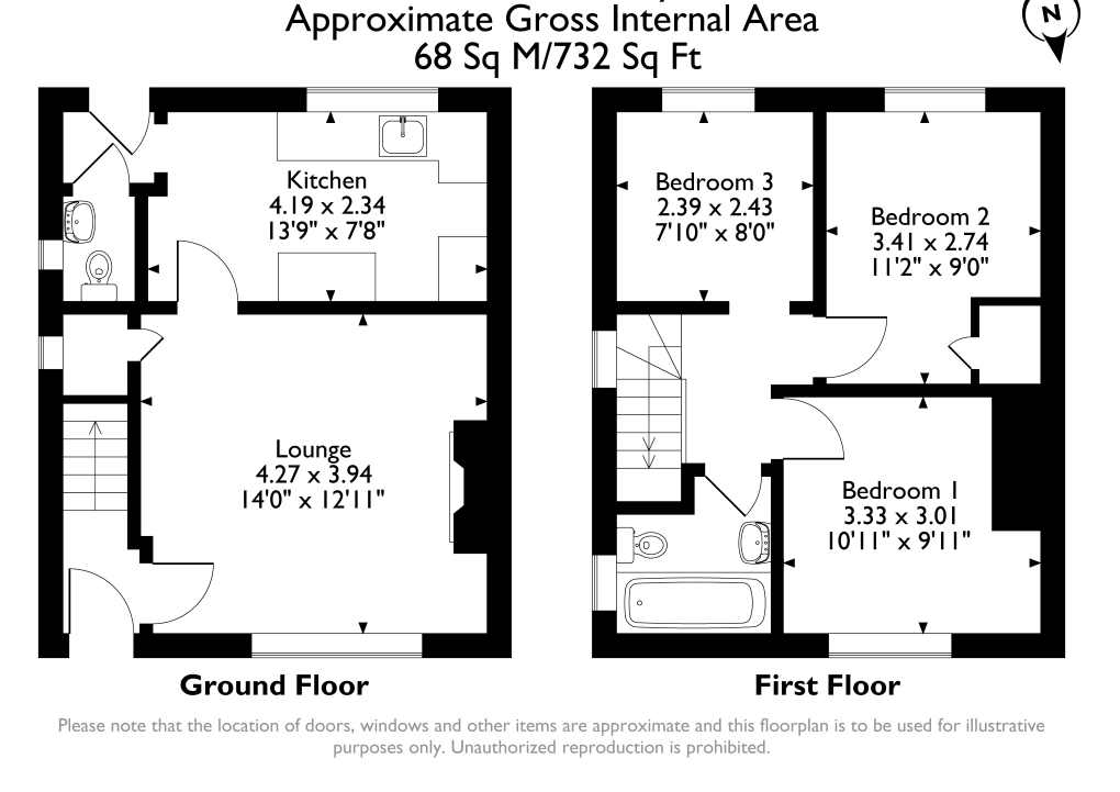 23, Peach Avenue, Darlaston floorplan